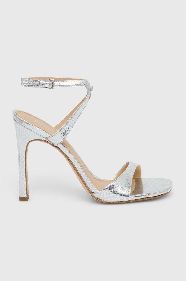 MICHAEL Michael Kors Kožne sandale MICHAEL Michael Kors Amara boja: srebrna, 40S4AMHS1M