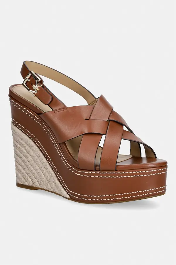 MICHAEL Michael Kors Kožne sandale MICHAEL Michael Kors Nora Wedge