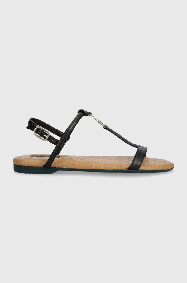 Patrizia Pepe Kožne sandale Patrizia Pepe za žene, boja: crna, 8X0025 L048 FBE4