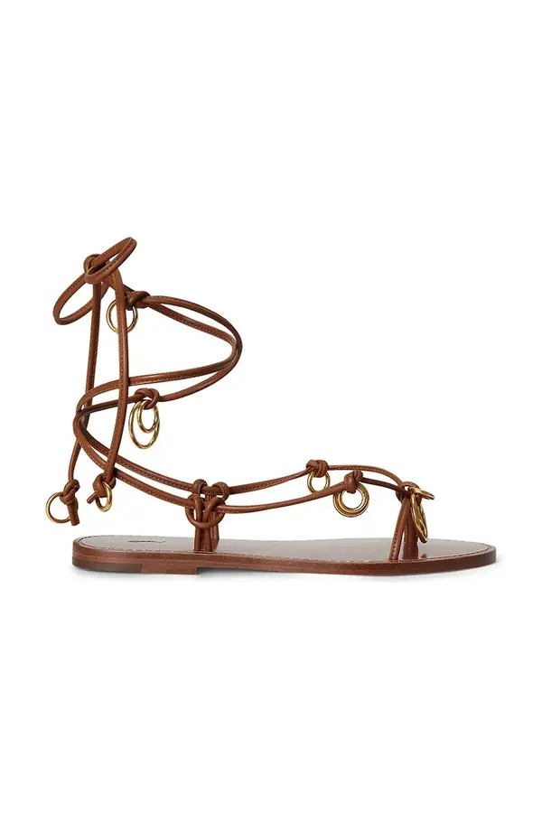 Polo Ralph Lauren Kožne sandale Polo Ralph Lauren Rng Wrp Sandal