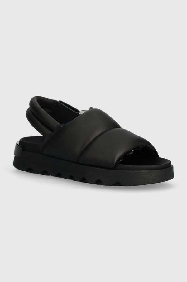 Sorel Kožne sandale Sorel VIIBE SLINGBACK za žene, boja: crna, 2069941010