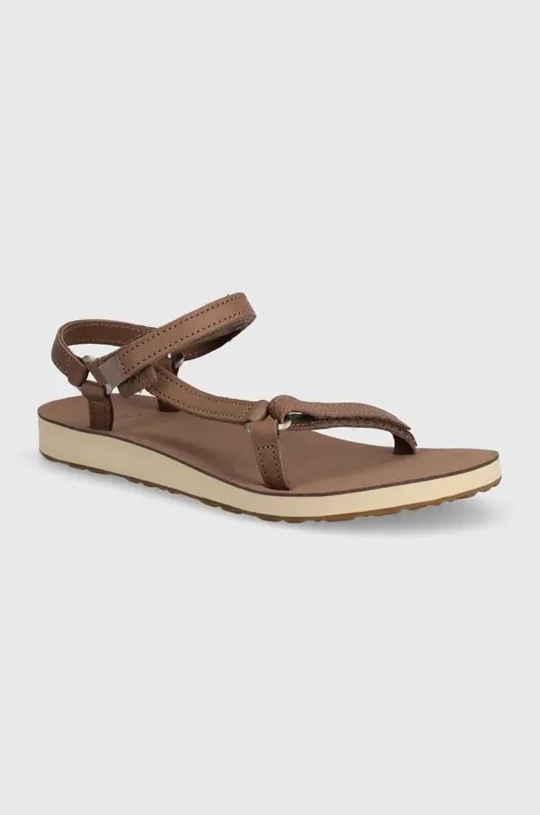Teva Kožne sandale Teva Original Universal Slim Lea