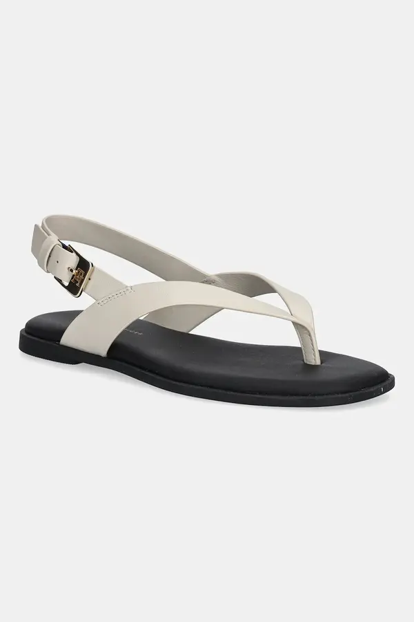 Tommy Hilfiger Kožne sandale Tommy Hilfiger COLOR BLOCK THONG FLAT SANDAL