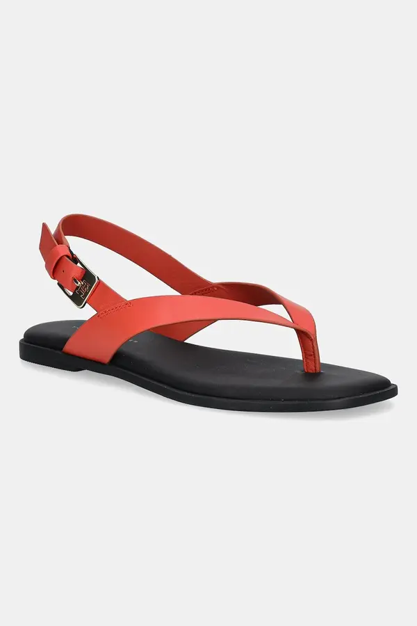 Tommy Hilfiger Kožne sandale Tommy Hilfiger COLOR BLOCK THONG FLAT SANDAL