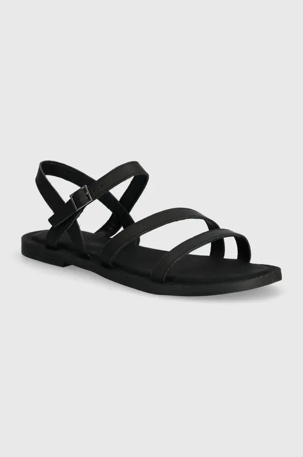 Toms Kožne sandale Toms Kira za žene, boja: crna, 10020802