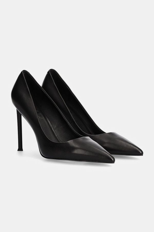 Answear Lab Kožne štikle Answear Lab boja: crna