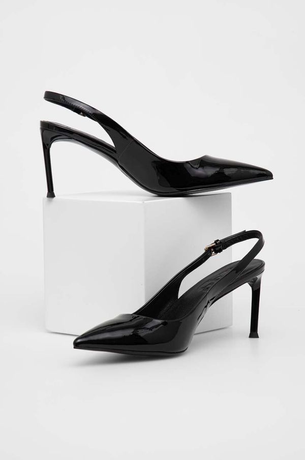 Answear Lab Kožne štikle Answear Lab boja: crna