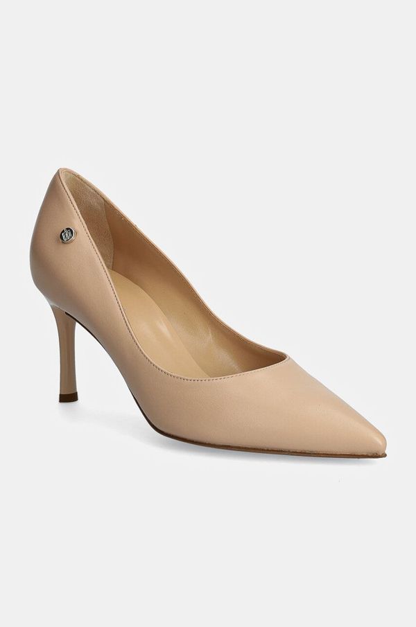 Baldinini Kožne štikle Baldinini boja: bež, D5B071P7NAPP