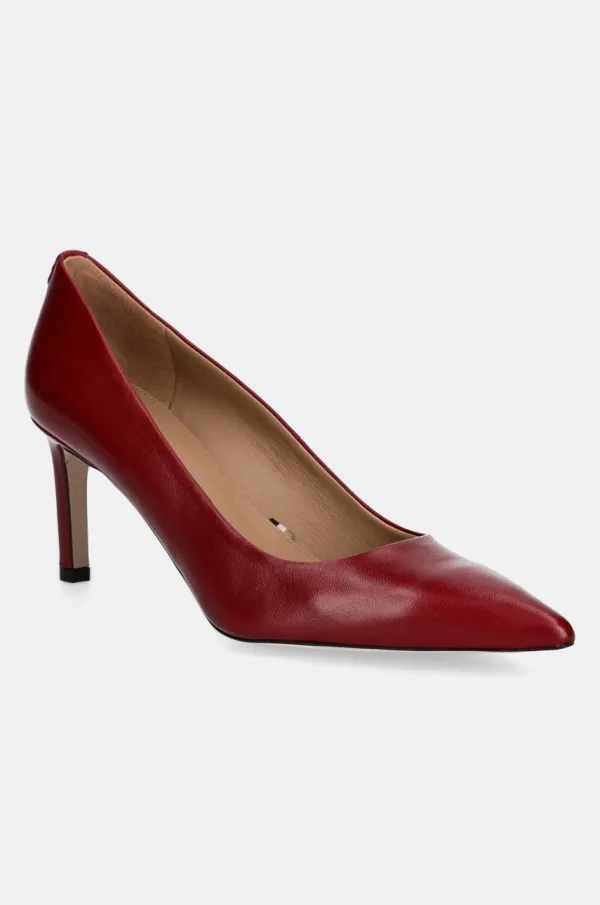 BOSS Kožne štikle BOSS Janet boja: bordo, 50536573