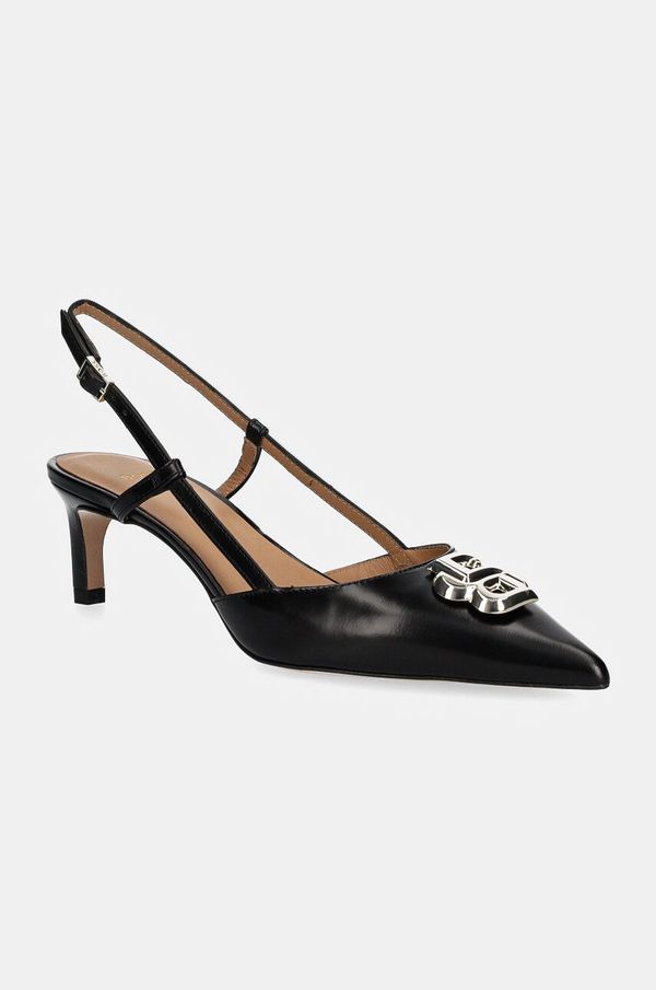 Boss Kožne štikle BOSS Janet boja: crna, 50529823