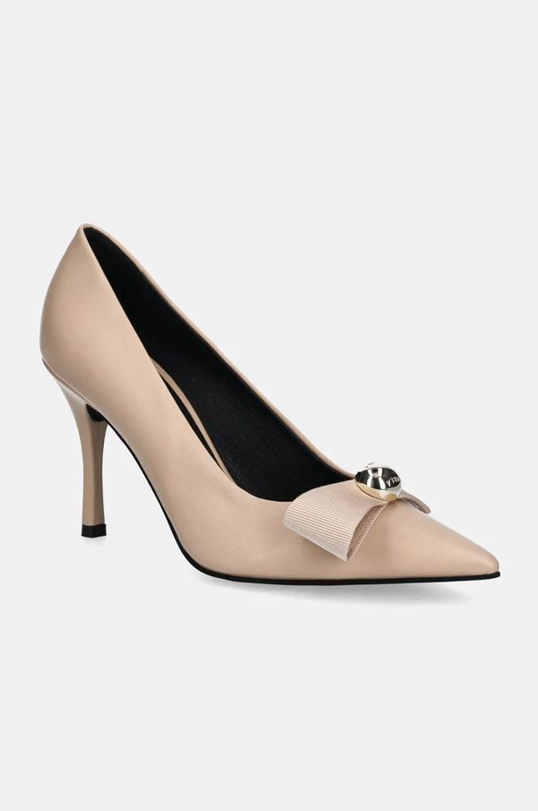 Furla Kožne štikle Furla Sfera Decollete boja: bež, YI41SFE BX3614 B4L00