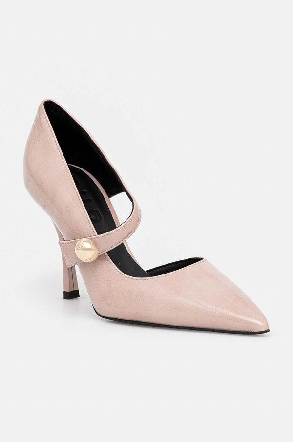 Furla Kožne štikle Furla Sfera Mary Jane boja: bež, YI43SFE Y57000 3378S