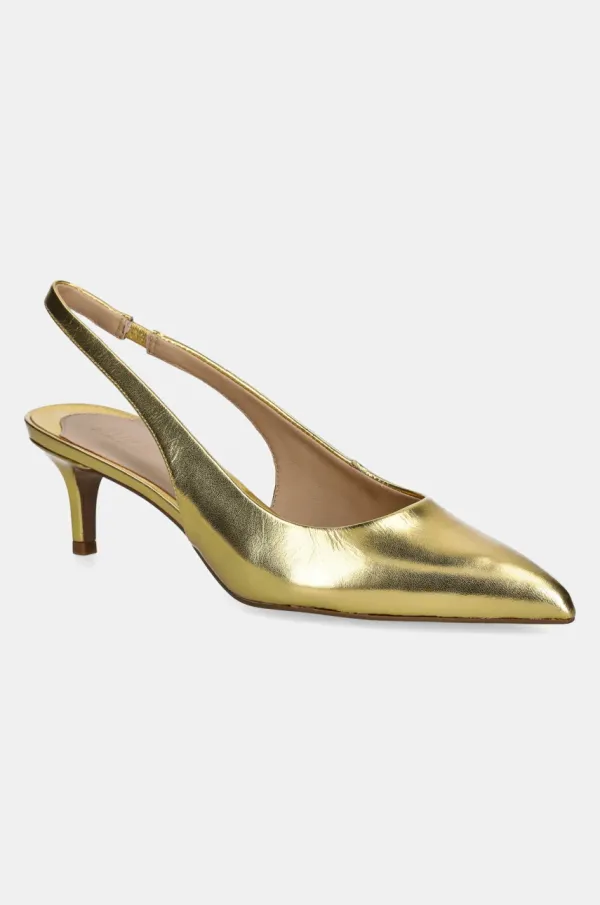 Lauren Ralph Lauren Kožne štikle Lauren Ralph Lauren Lolah II boja: zlatna, 802935635002