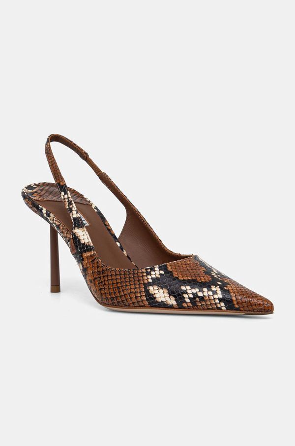 Le Silla Kožne štikle Le Silla Chanel Bella boja: smeđa, 4233B080MBPPDUR723