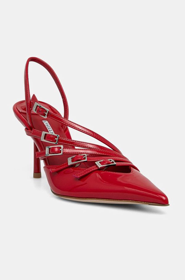 Le Silla Kožne štikle Le Silla Chanel Scarlet boja: crvena, 4294D080BXPXKAB895