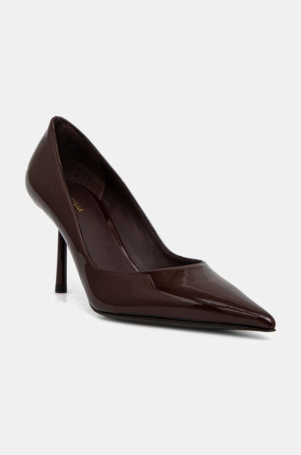 Le Silla Kožne štikle Le Silla Deco Bella boja: smeđa, 4215C080BLPPKAB748