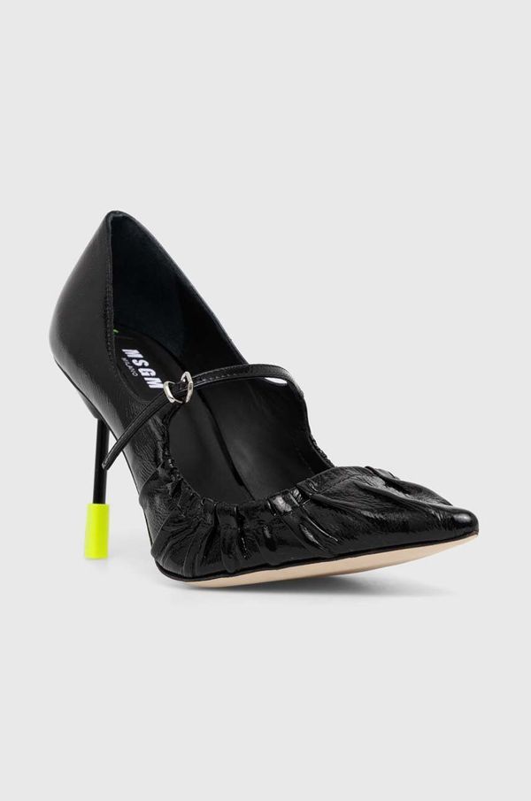 MSGM Kožne štikle MSGM boja: crna, 3741MDS930 848