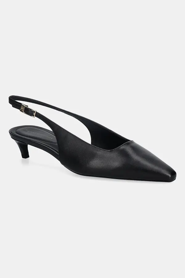 Tommy Hilfiger Kožne štikle Tommy Hilfiger TH BUCKLE SLINGBACK LOW PUMP