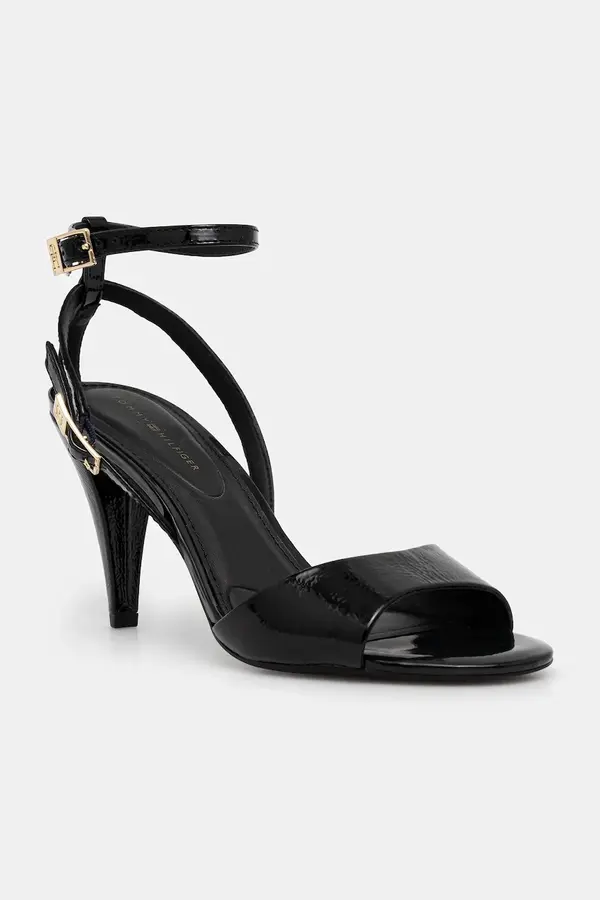 Tommy Hilfiger Kožne štikle Tommy Hilfiger TH ELEGANT PATENT SANDAL