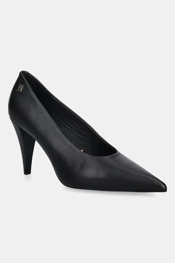 Tommy Hilfiger Kožne štikle Tommy Hilfiger TH SMOOTH LEATHER PUMP