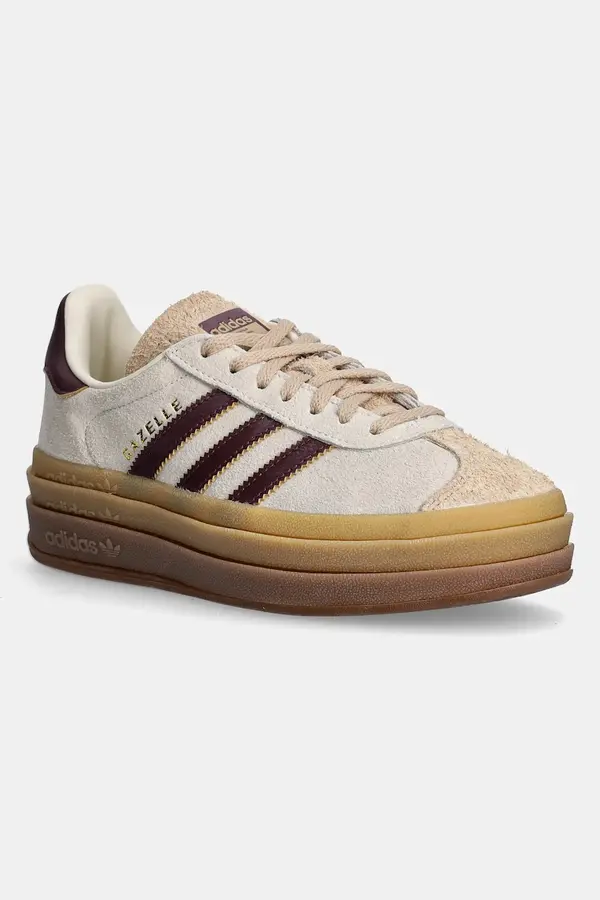 Adidas Kožne tenisice adidas Originals Gazelle Bold boja: bež, JQ5127