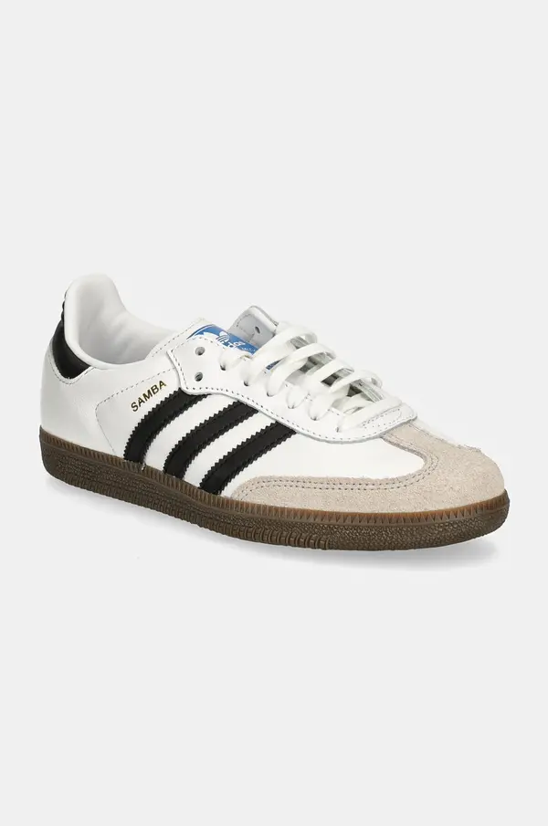 Adidas Kožne tenisice adidas Originals Samba OG boja: bijela, IE3675