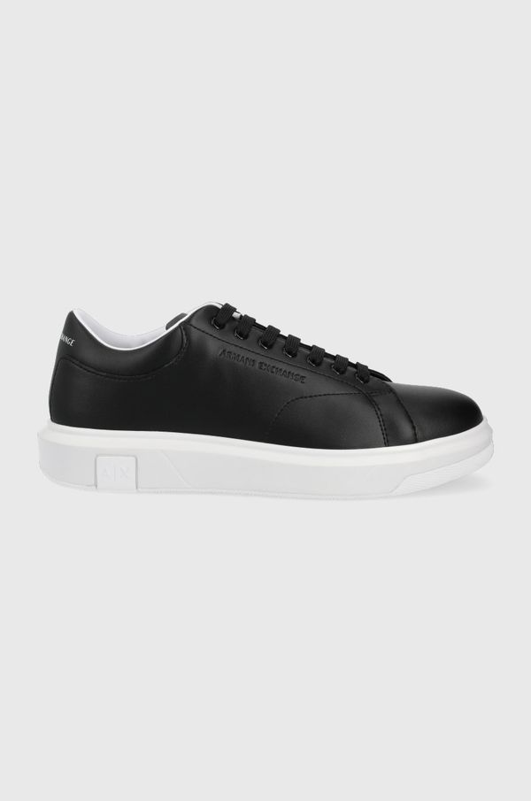 Armani Kožne tenisice Armani Exchange boja: crna, XUX123 XV534 00002
