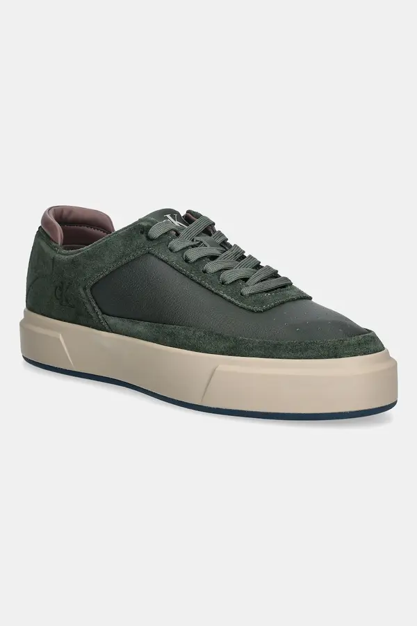 Calvin Klein Kožne tenisice Calvin Klein BASKET CUPSOLE LACEUP LTH-NU