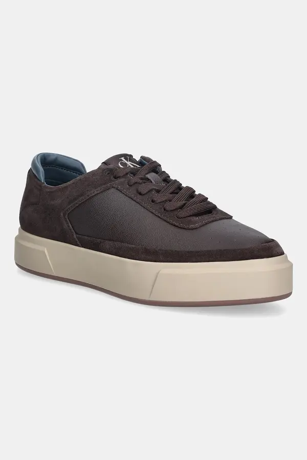 Calvin Klein Kožne tenisice Calvin Klein BASKET CUPSOLE LACEUP LTH-NU