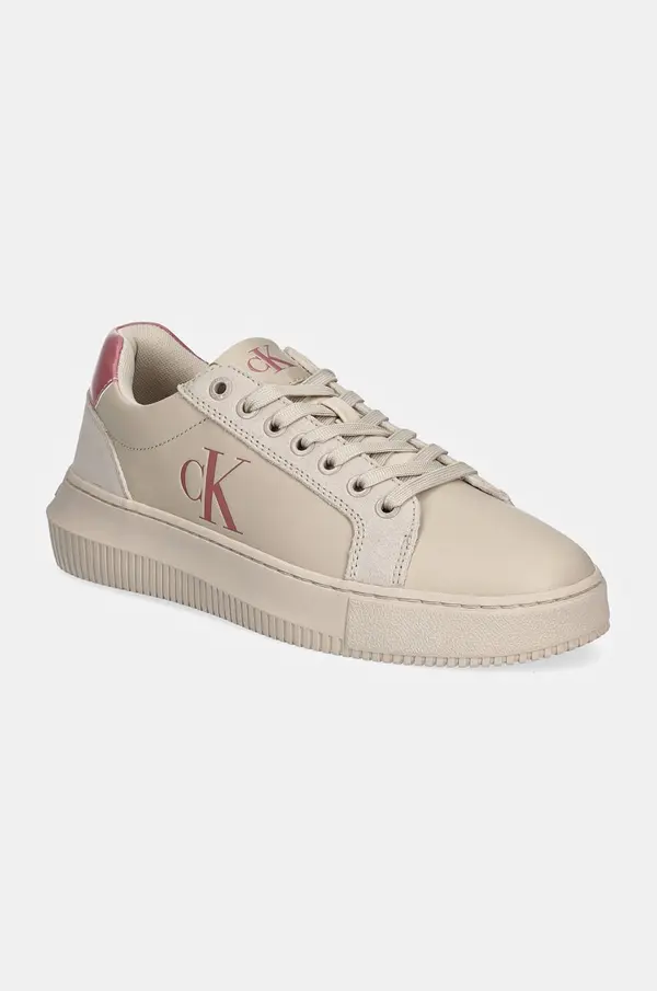Calvin Klein Jeans Kožne tenisice Calvin Klein Jeans CHUNKY CUPSOLE LTH MG LTH