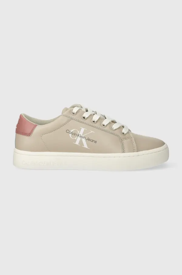 Calvin Klein Jeans Kožne tenisice Calvin Klein Jeans CLASSIC CUPSOLE LACEUP LTH WN LACE UP