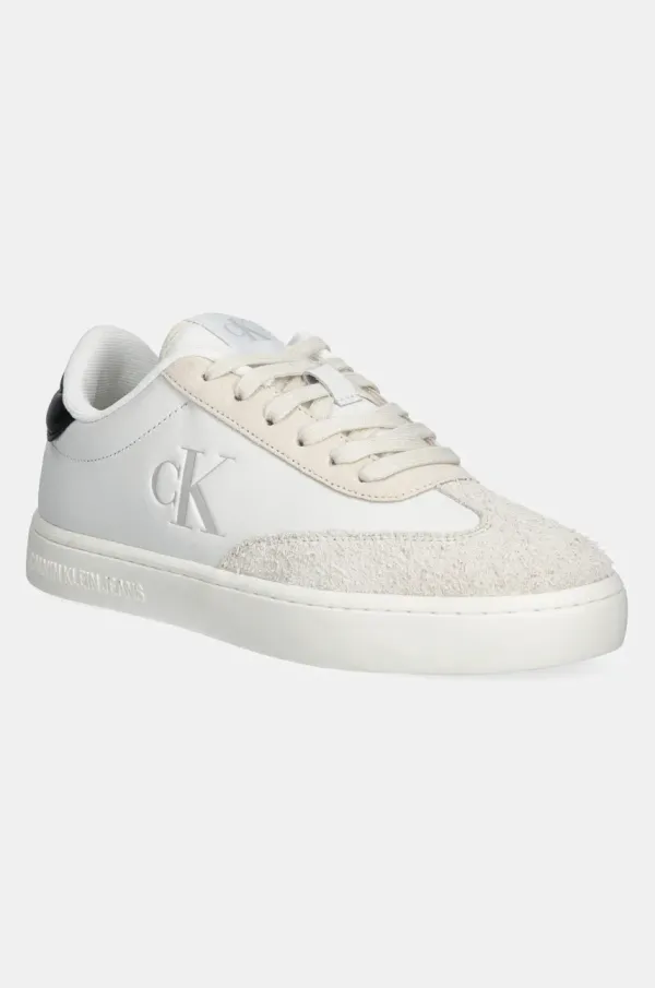 Calvin Klein Jeans Kožne tenisice Calvin Klein Jeans CLASSIC CUPSOLE LOW boja: bijela, YM0YM01272