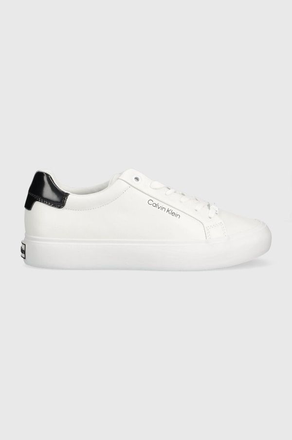 Calvin Klein Kožne tenisice Calvin Klein VULC LACE UP boja: bijela, HW0HW01681