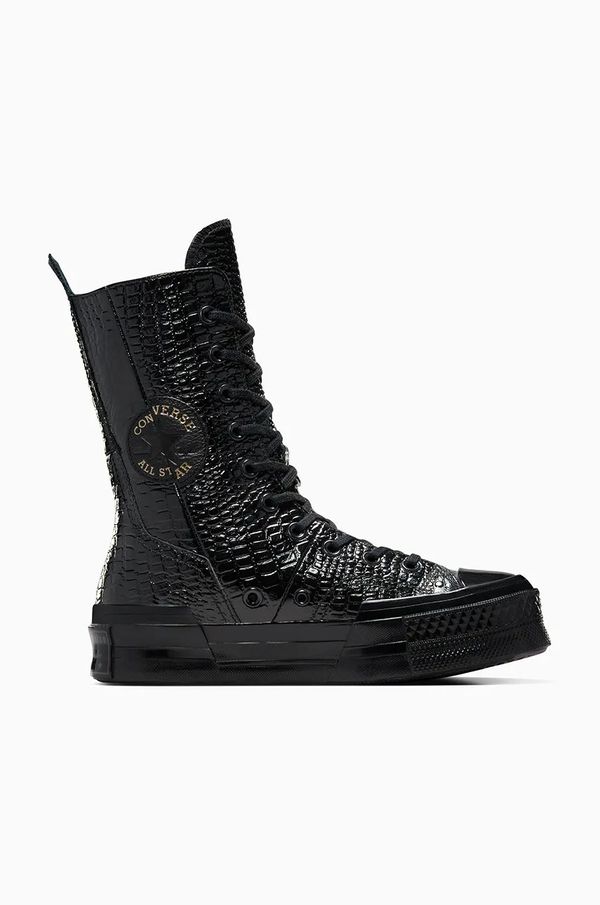 Converse Kožne tenisice Converse Chuck 70 Plus XHi za žene, boja: crna, A09381C