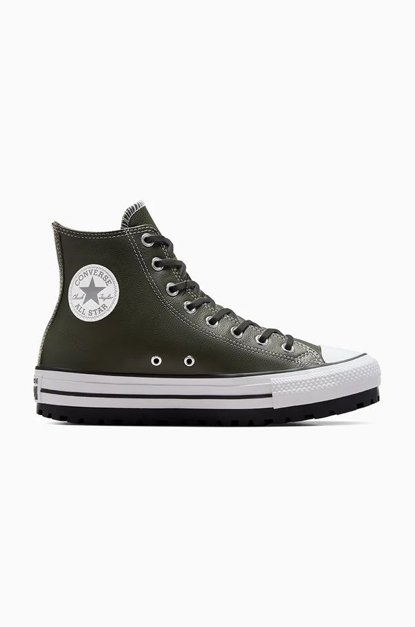 Converse Kožne tenisice Converse Chuck Taylor All Star City Trek za muškarce, boja: zelena, A09489C