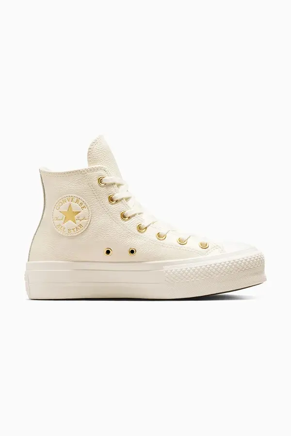Converse Kožne tenisice Converse Chuck Taylor All Star Lift za žene, boja: bijela, A12764C