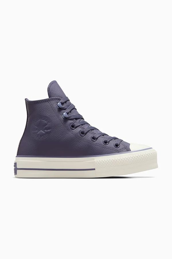Converse Kožne tenisice Converse Chuck Taylor All Star Lift za žene, boja: ljubičasta, A11159C