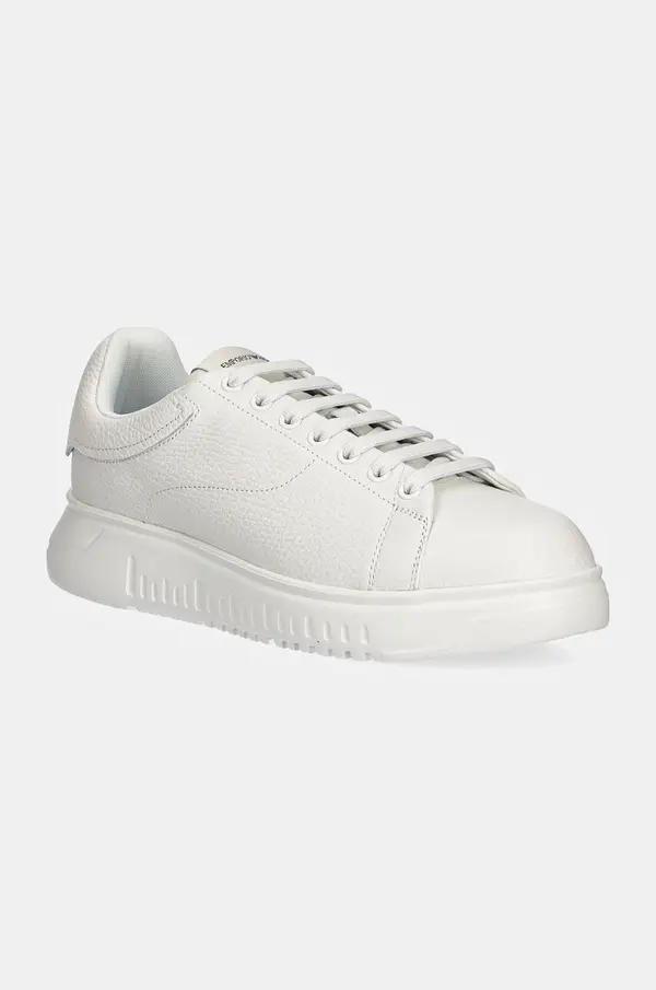 Emporio Armani Kožne tenisice Emporio Armani boja: bijela, X4X264 XF768 00001