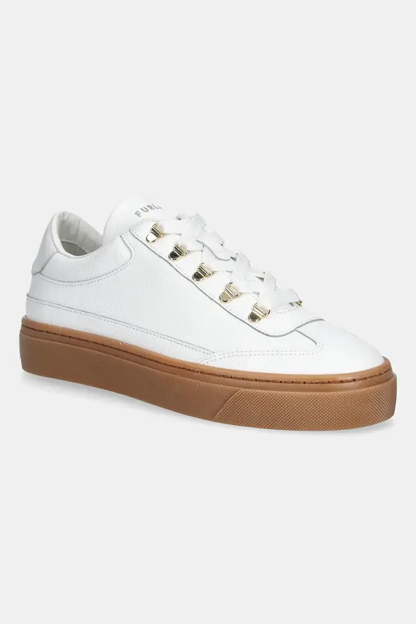 Furla Kožne tenisice Furla Enjoy Lace-Up Sneaker