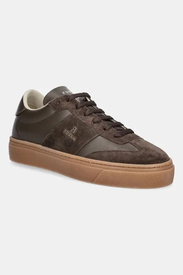 Furla Kožne tenisice Furla Enjoy Lace-Up Sneaker