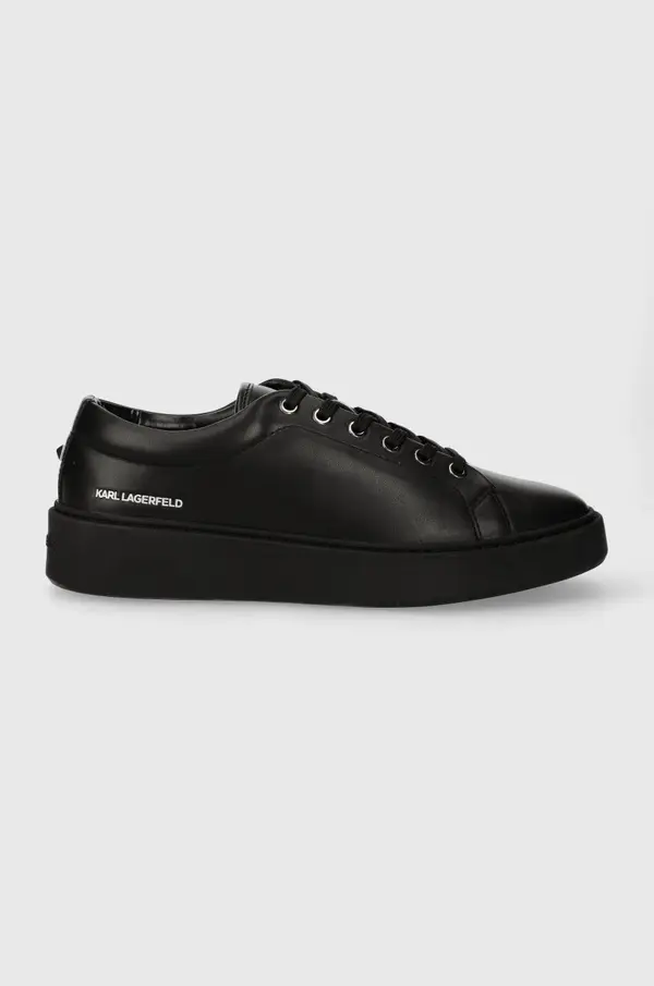 Karl Lagerfeld Kožne tenisice Karl Lagerfeld FLINT boja: crna, KL53320A