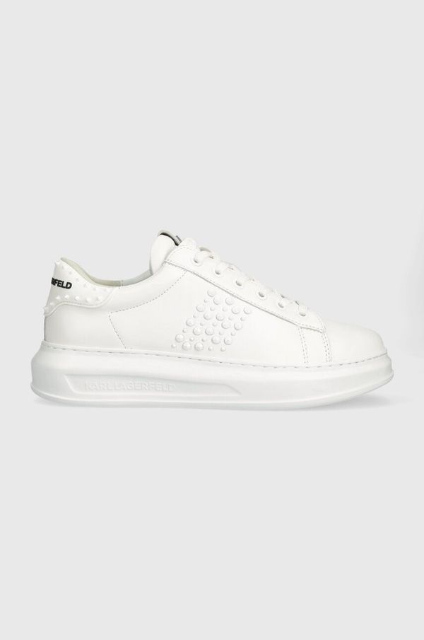 Karl Lagerfeld Kožne tenisice Karl Lagerfeld KAPRI MENS boja: bijela, KL52574