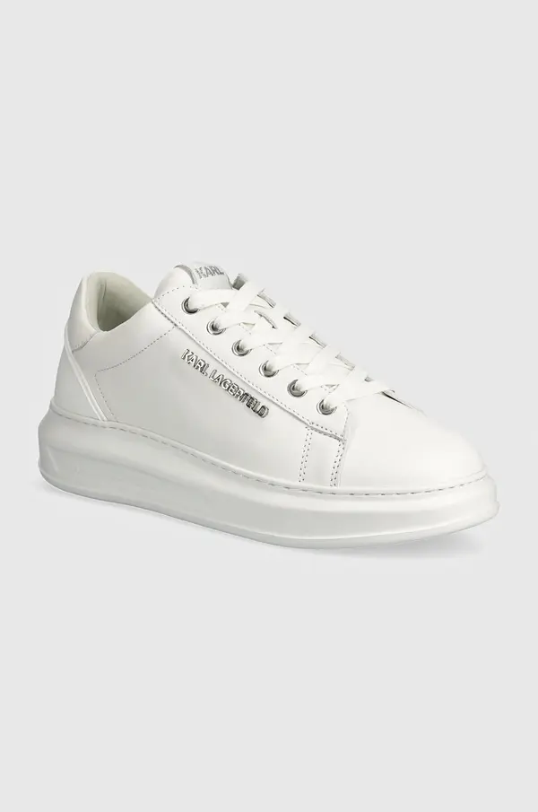 Karl Lagerfeld Kožne tenisice Karl Lagerfeld KAPRI MENS boja: bijela, KL52575N