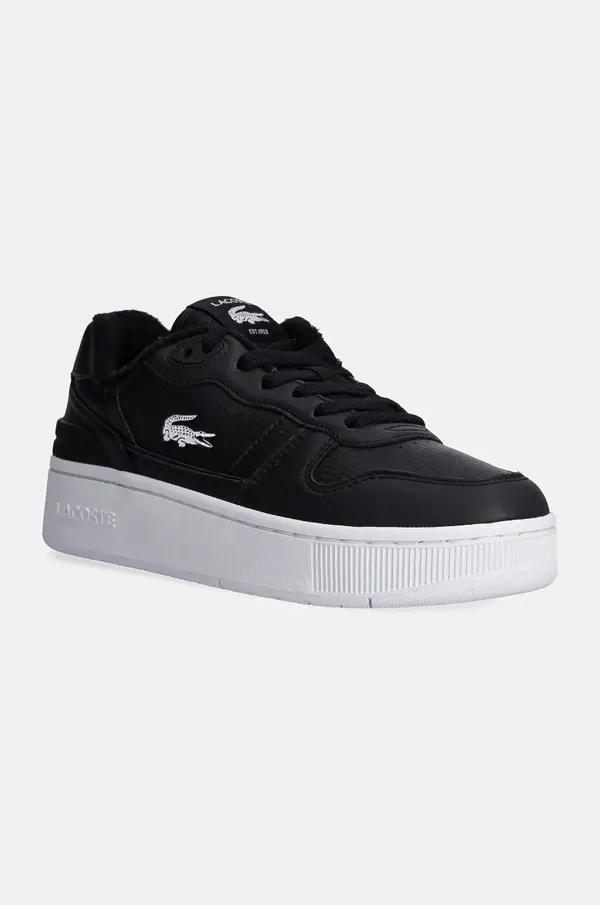 Lacoste Kožne tenisice Lacoste T-Clip Platform boja: crna, 48SFA0046