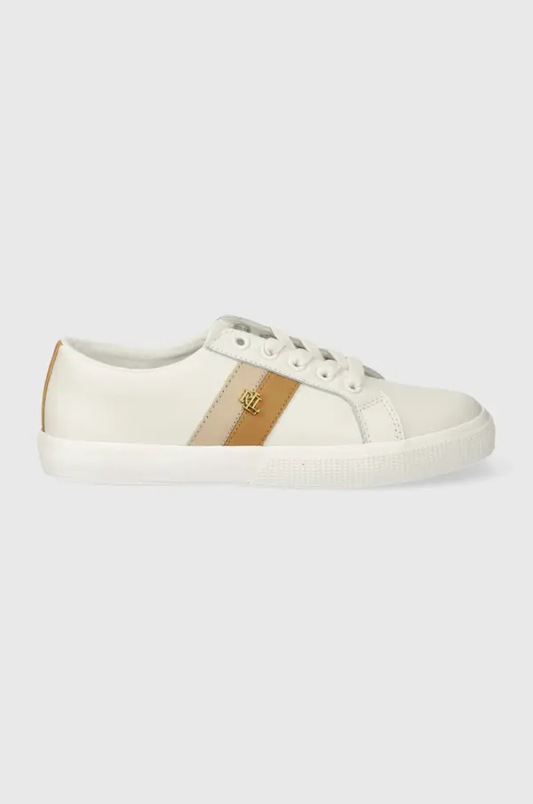 Lauren Ralph Lauren Kožne tenisice Lauren Ralph Lauren Janson II boja: bijela, 802925365001