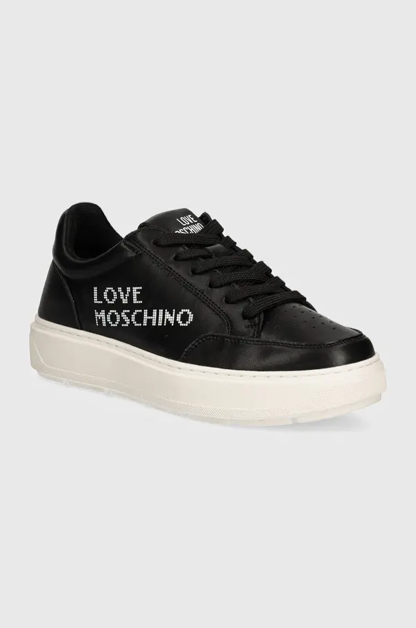 Love Moschino Kožne tenisice Love Moschino