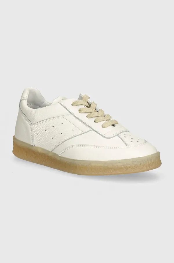 MM6 Maison Margiela Kožne tenisice MM6 Maison Margiela boja: bijela, S59WS0212.P7016