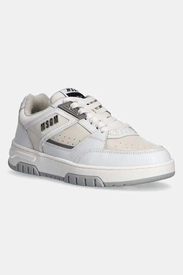 MSGM Kožne tenisice MSGM boja: bijela, 3841MDS604