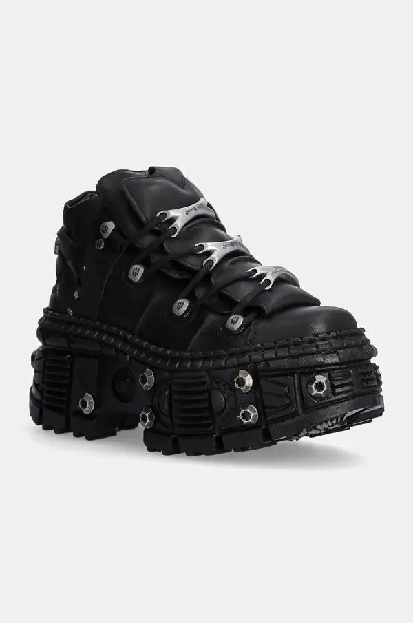 New Rock Kožne tenisice New Rock Crust Negro + Tank Casco Negro