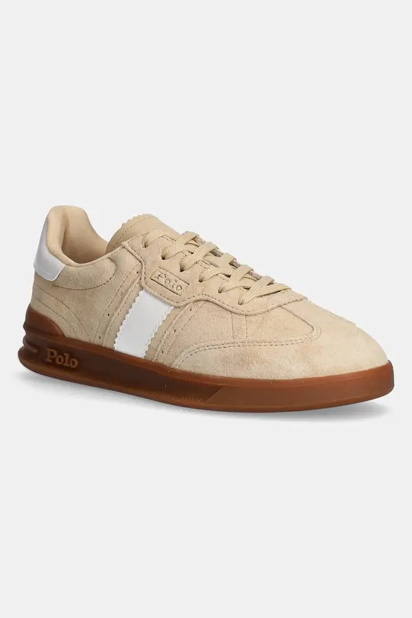 Ralph Lauren Kožne tenisice Polo Ralph Lauren HTR Aera boja: bež, 804956688